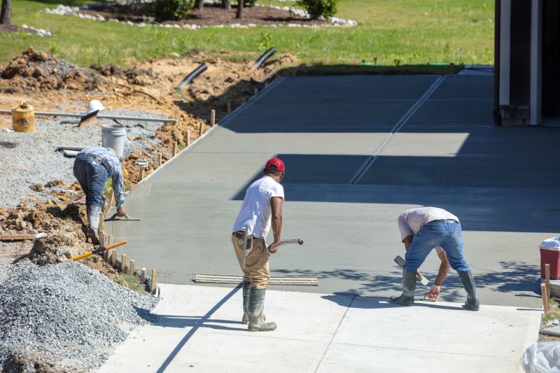 Concrete Driveway Pouring