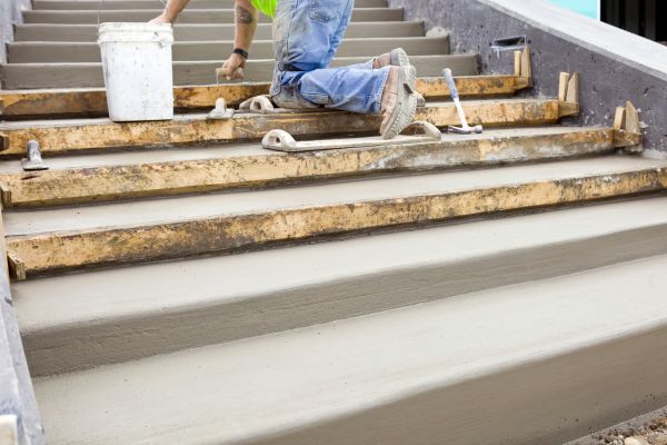 Concrete Steps Pouring in Jeffersonville