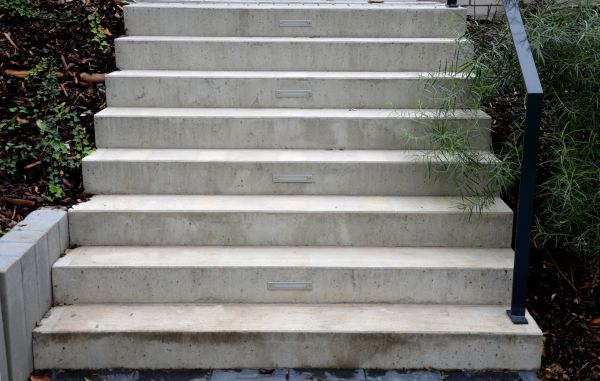 Poured Step Installation in Jeffersonville