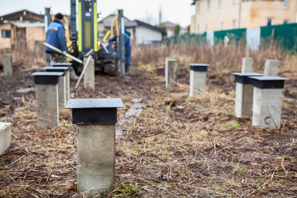 Concrete Piling Installation in Jeffersonville