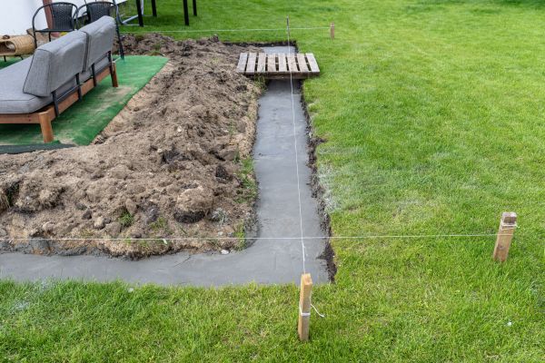 Cement Footer Installation in Jeffersonville